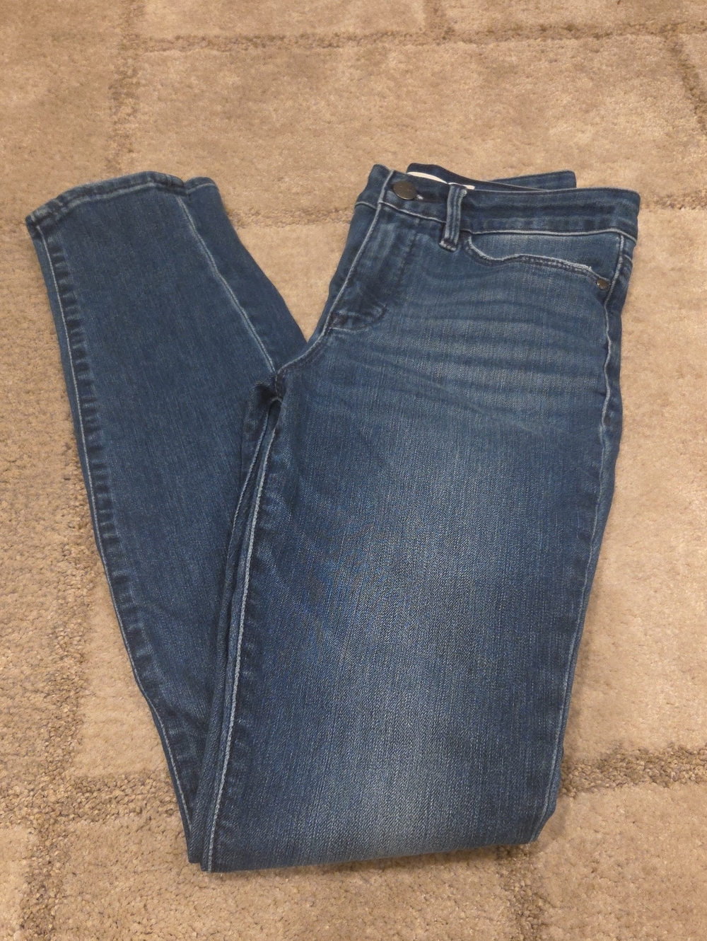 Athleta Sculptek Women's Skinny Jeans in Dark Blue Wash